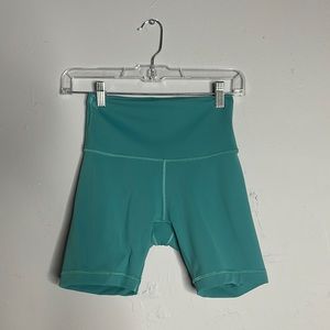 Lululemon biker shorts teal